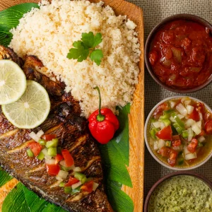 Attiékè au poisson grillé